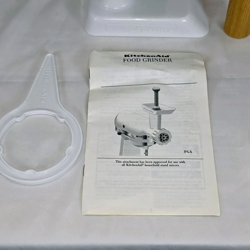 KitchenAid Meat Food Grinder Stand Mixer Attachment - White